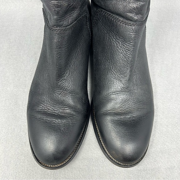 Franco Sarto Women's Size 9 Brady Leather Ankle Bootie Boot Side Zip Black. - Picture 6 of 13